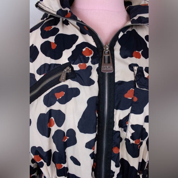 Sonia By Sonia Rykiel All Over Blossom Print / Leopard Print Rain Mac - Picture 2 of 13